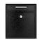 Adiroffice Medium Steel Drop Box Wall-Mount Locking Mailbox, Black ADI631-05-BLK-MK - alternate 4